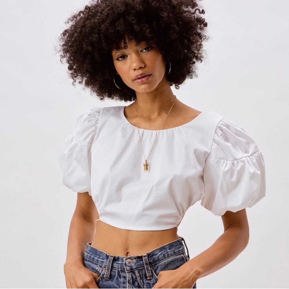 NWT For Love And Lemons Joanna Crop Top size M